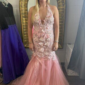 Light Pink Formal Dress For Special Event Prom Homecoming Wedding Party